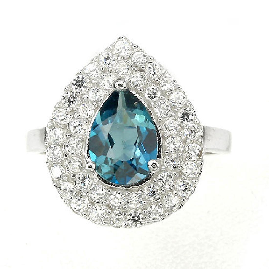 Natural London Blue Topaz Ring (1 of 1)
