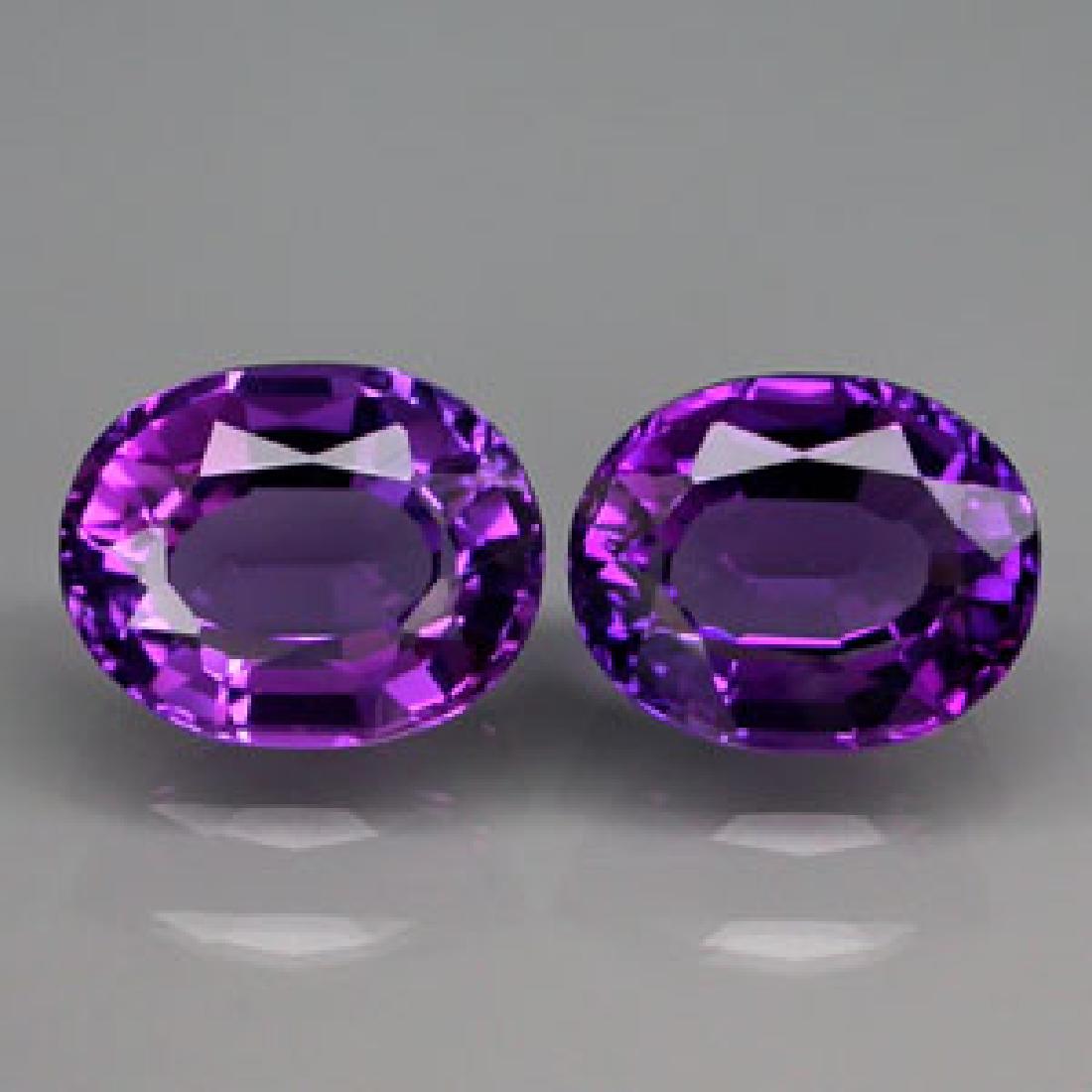 Natural Amethyst Pair 20.21 Carats - VVS (1 of 1)