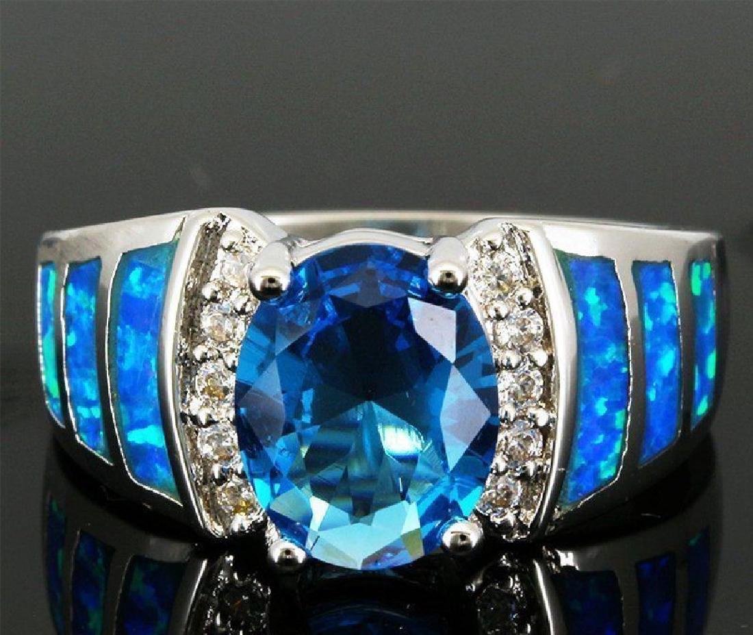 Stunning Fire Opal & Swiss Topaz Ring (1 of 1)
