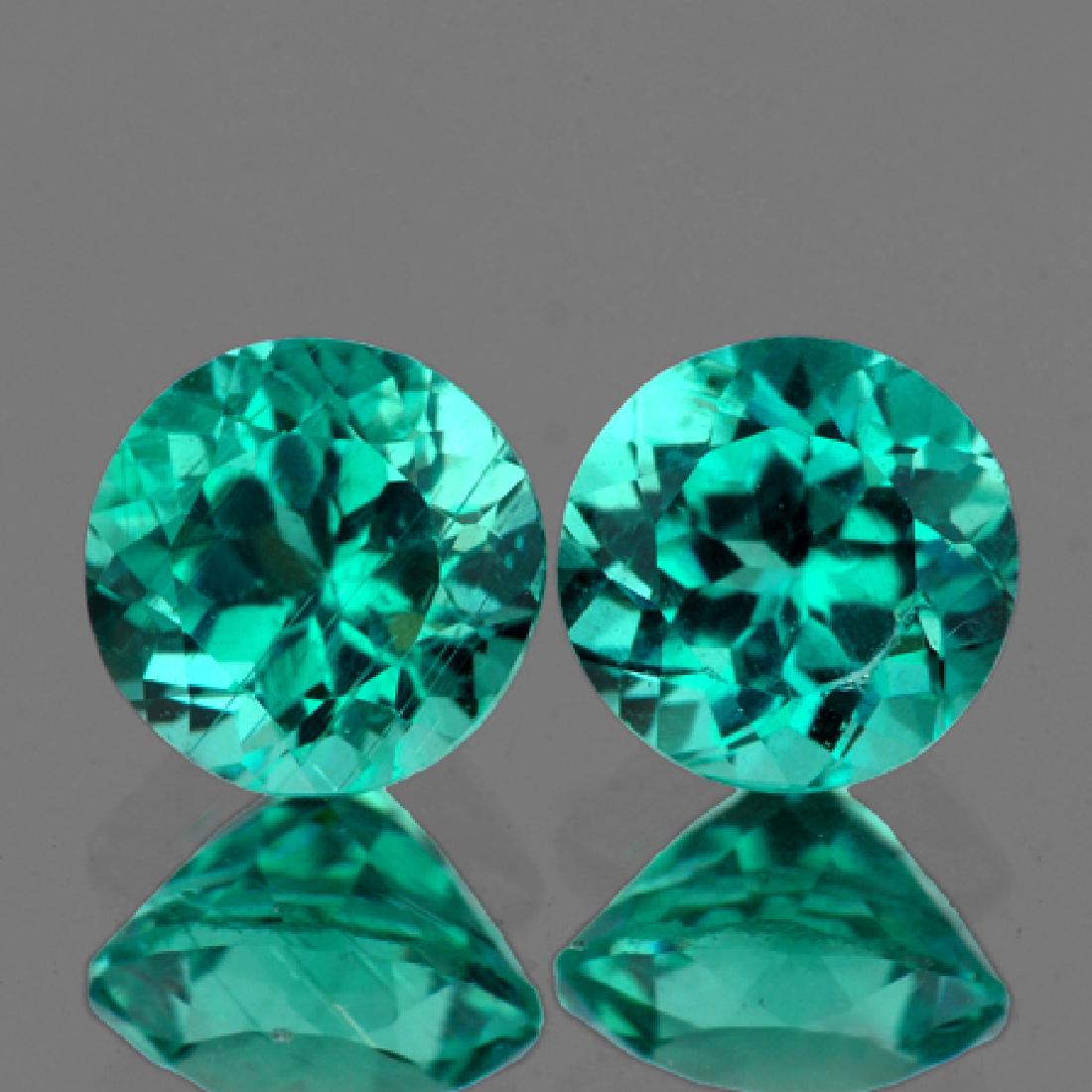 Natural  Paraiba Green Blue Apatite 7.00 mm - VVS (1 of 1)