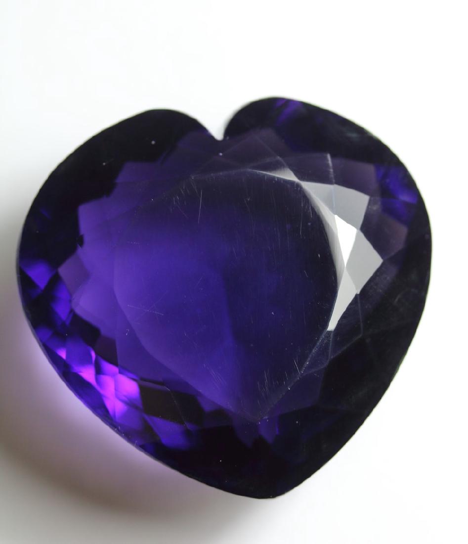 Natural Amethyst Heart 300.05 Carats (1 of 1)