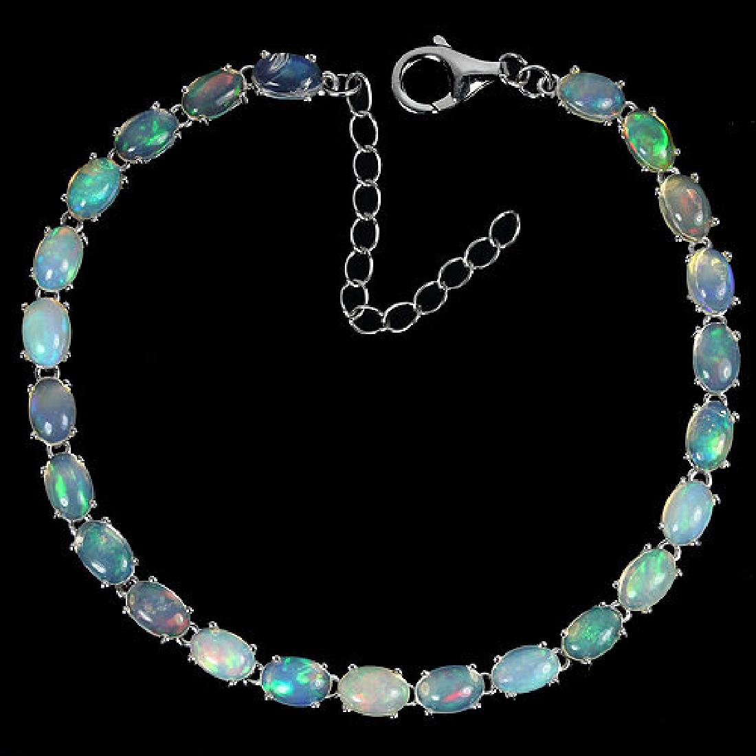 Natural White Opal 40 Carats Bracelet (1 of 3)