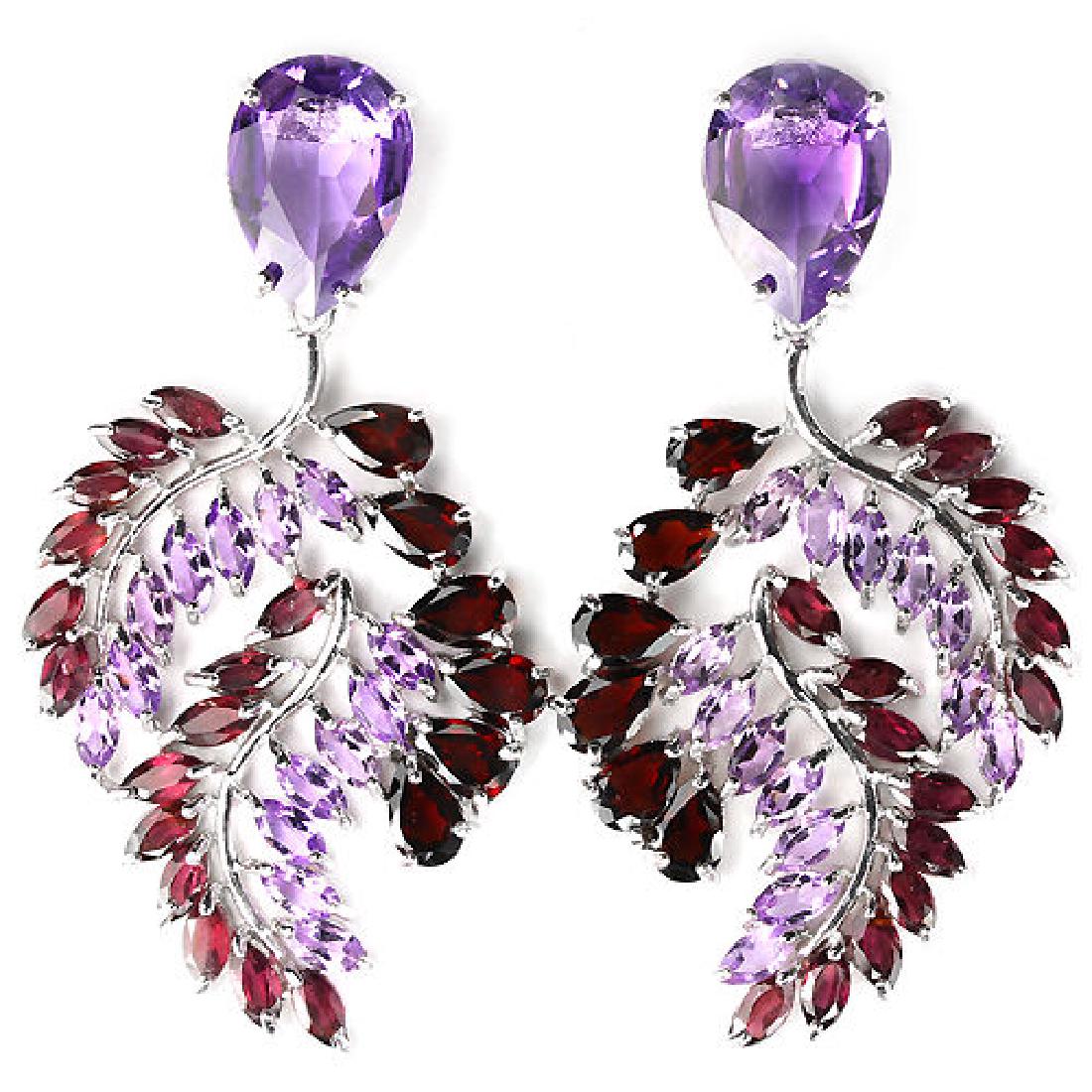 Natural Multi Gemstone Earrings (1 of 2)