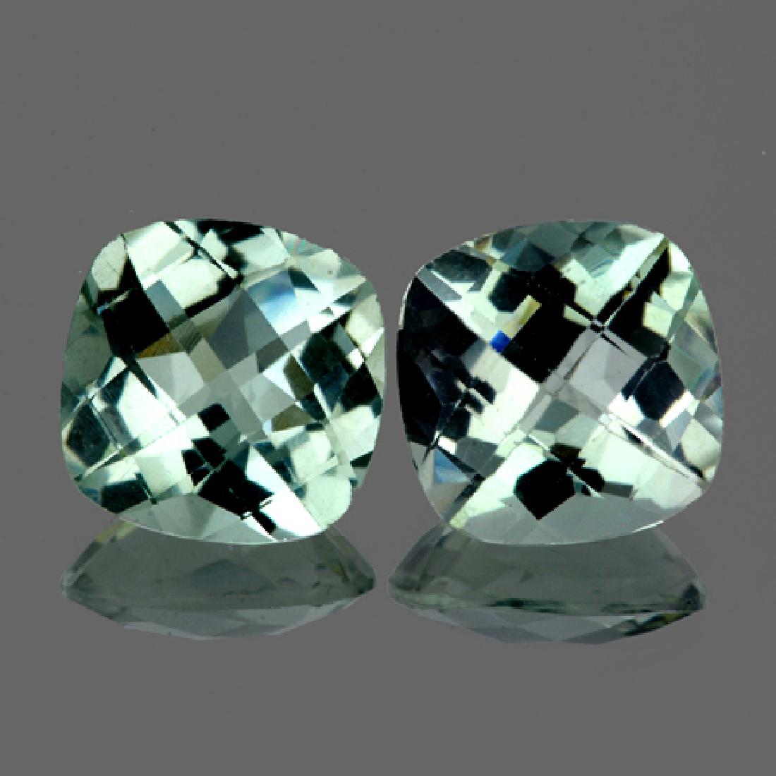 Natural Green Tea Color Amethyst  Pair 10.00 MM - VVS (1 of 1)