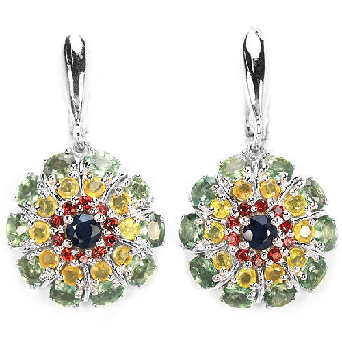 Natural Fancy Color Sapphire 50 Carats Earrings (1 of 1)