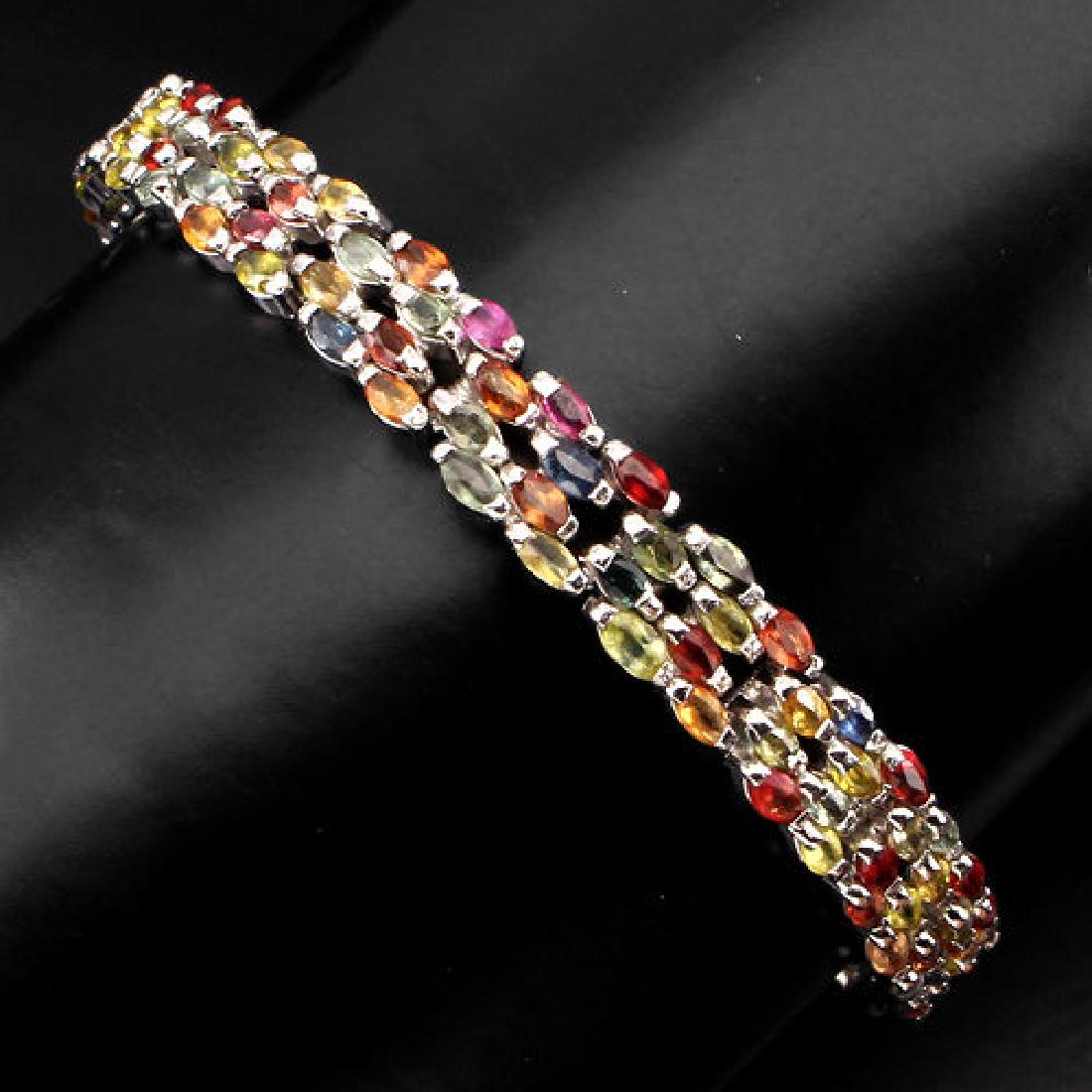 Natural Fancy Sapphire 79 Carats Bracelet (1 of 2)