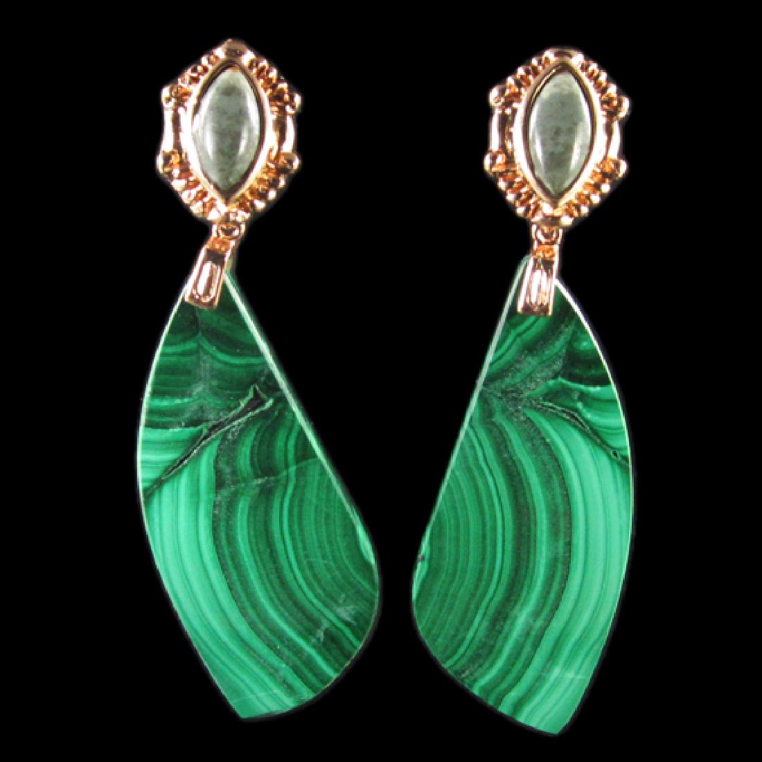 Natural Stone Diamond Polished Earings (1 of 2)