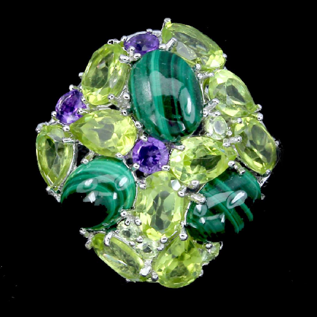 Natural Multi Gemstone Ring (1 of 1)