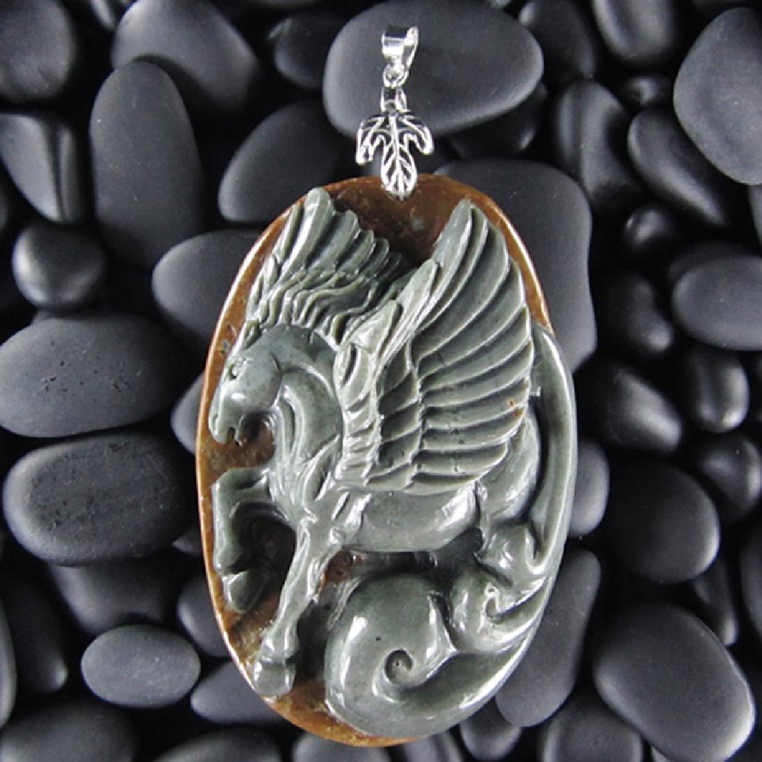 Natural Stone Hand carved Pendant (1 of 2)