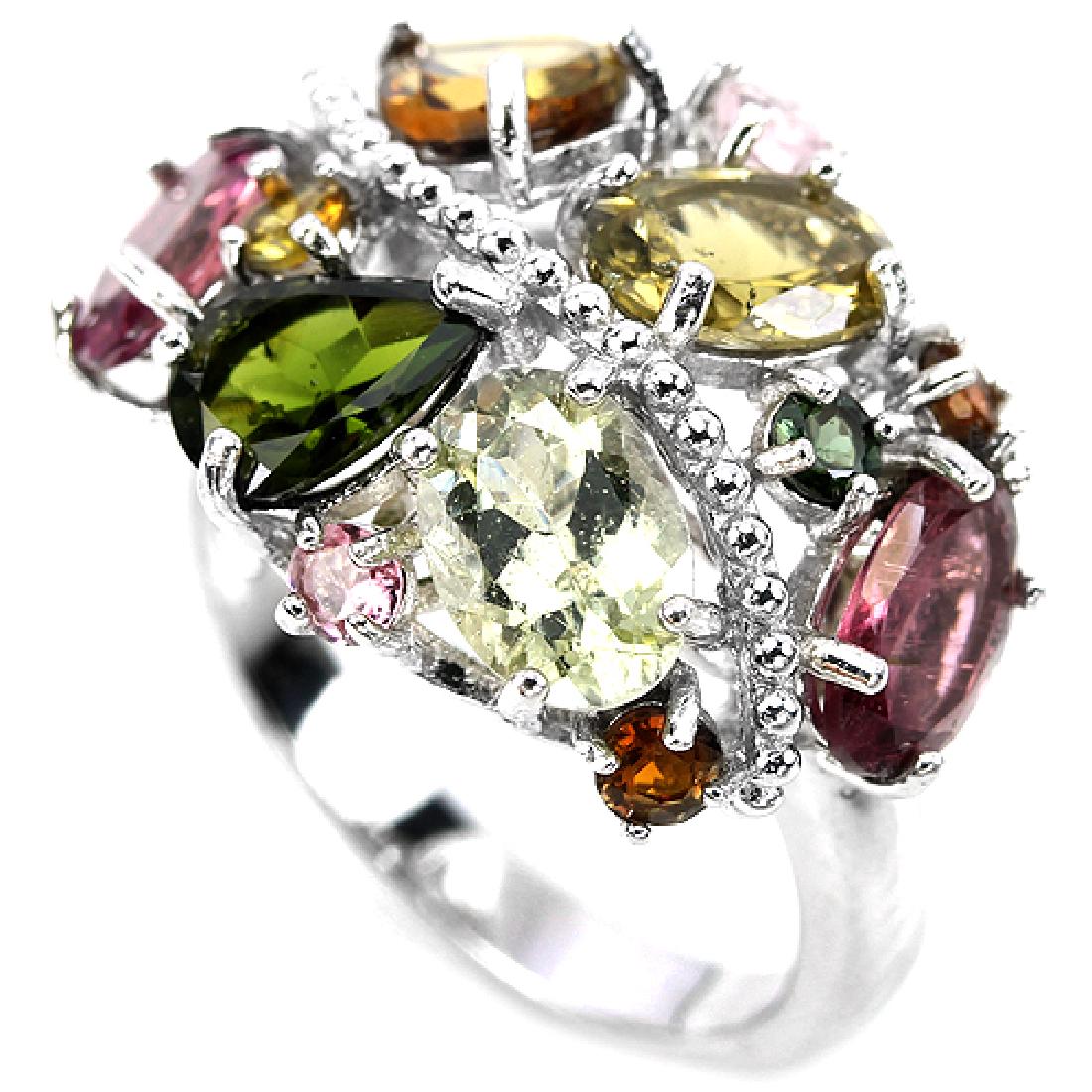 Natural Multi Color Tourmaline Ring (1 of 1)