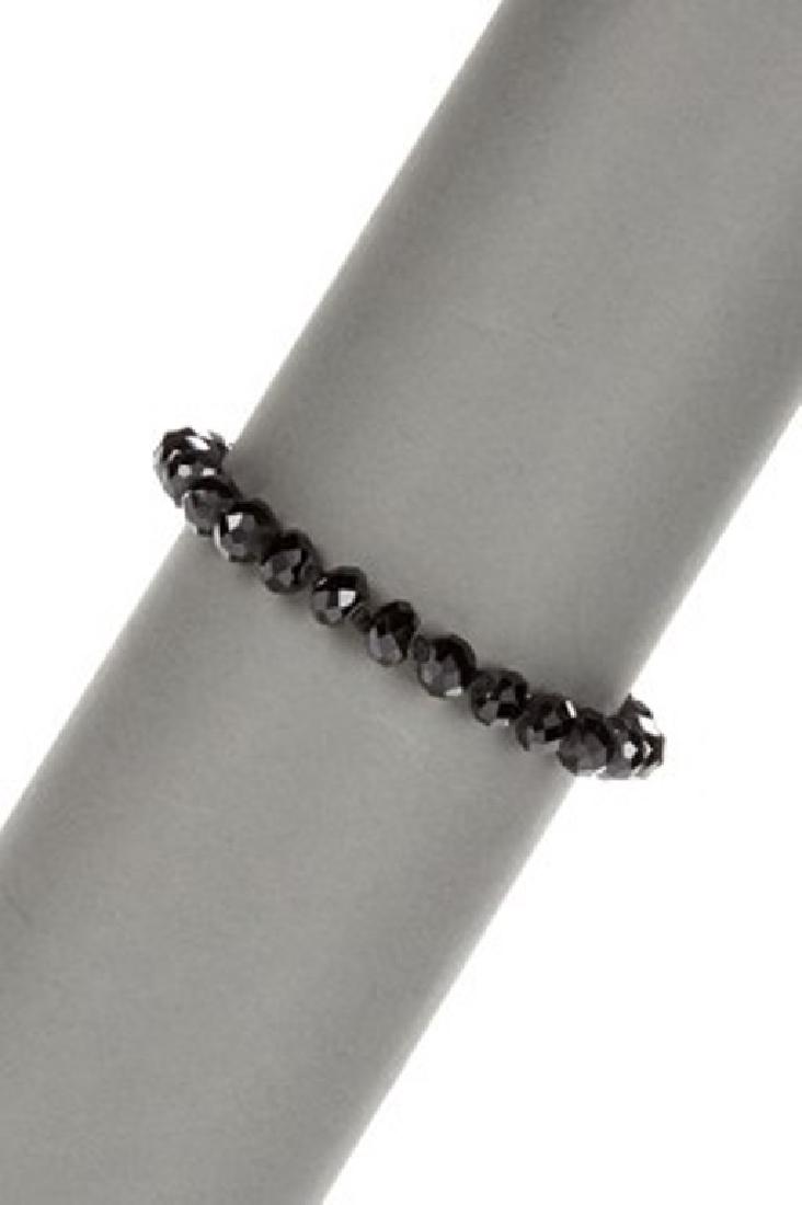Diamond Polished Black Spinel Bracelet (1 of 1)