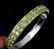 Natural Top Rich Green Peridot 148.42 Ct Bangle - 2