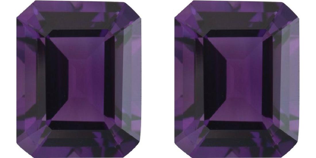Natural Purple Amethyst Pair 10.01 Carats - VVS (1 of 1)
