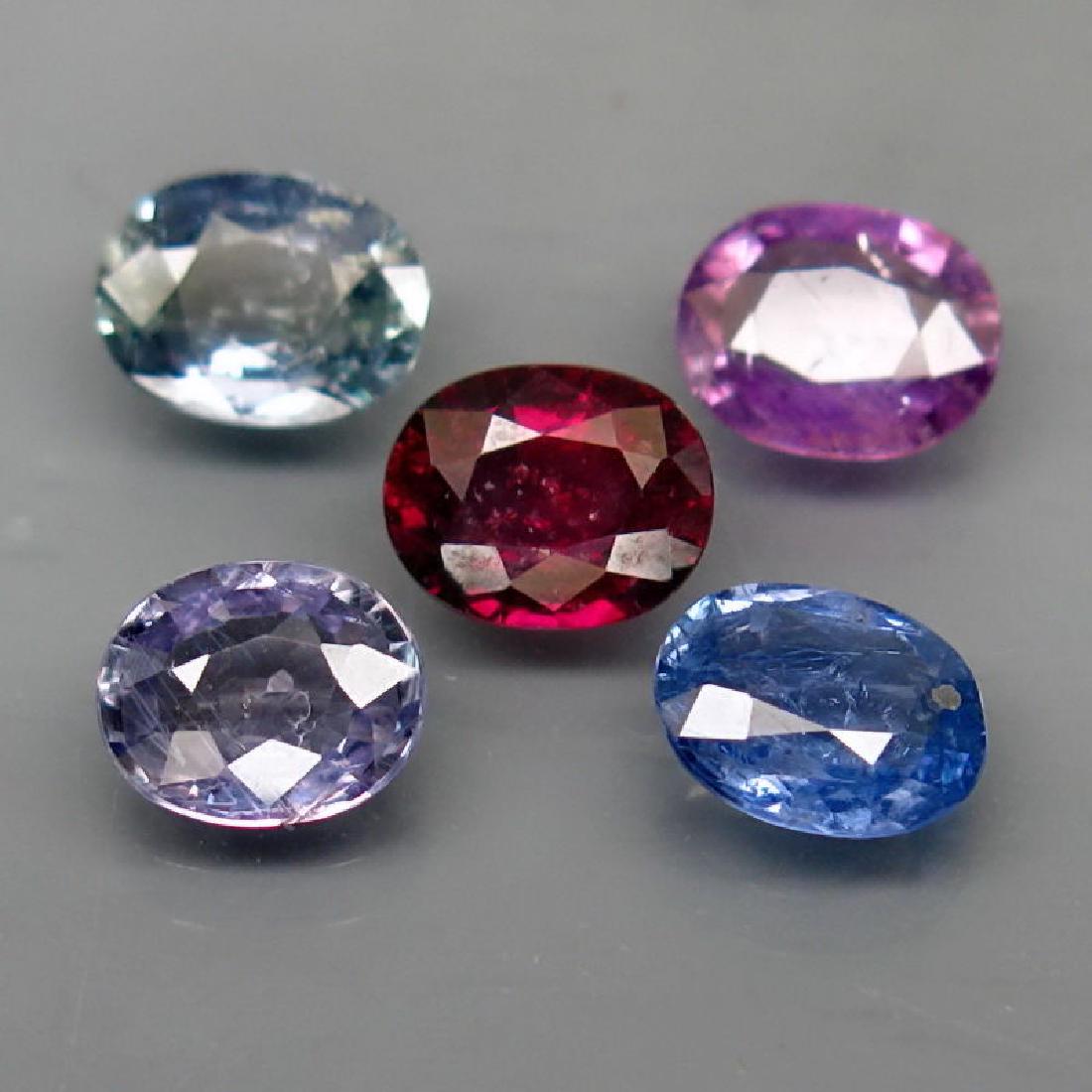 Natural Fancy Color Sapphires 4.53 Cts (1 of 1)