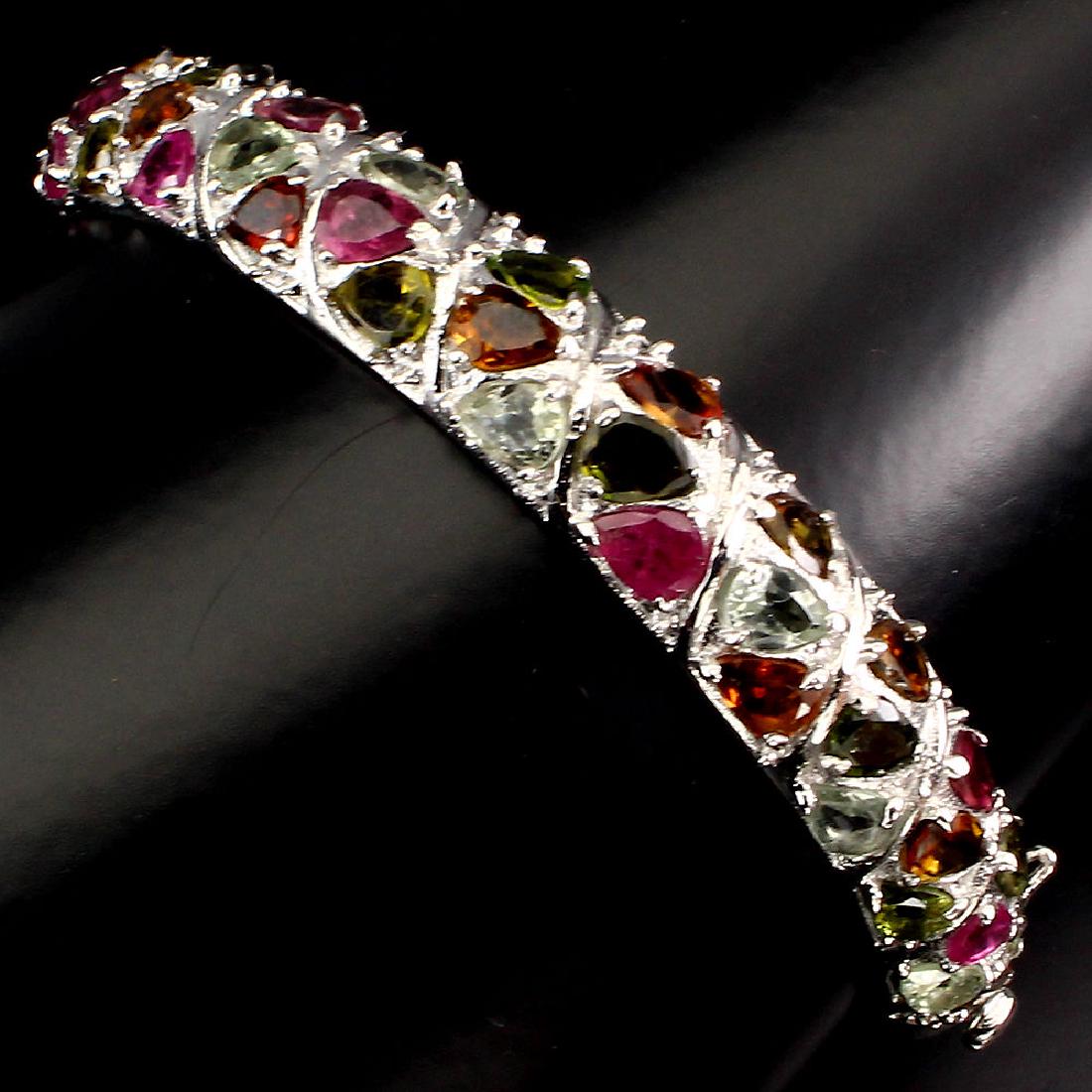 Natural Fancy Colors Tourmaline Bangle (1 of 3)