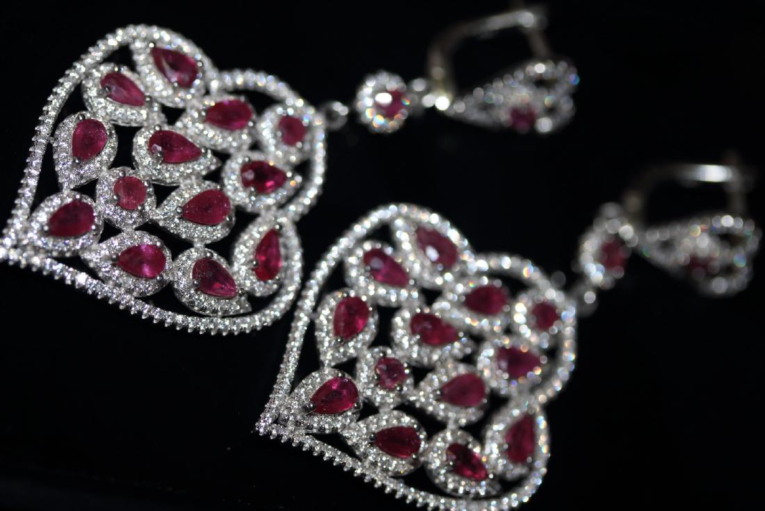 Natural Red Ruby Earrings ( Heavy) (1 of 4)