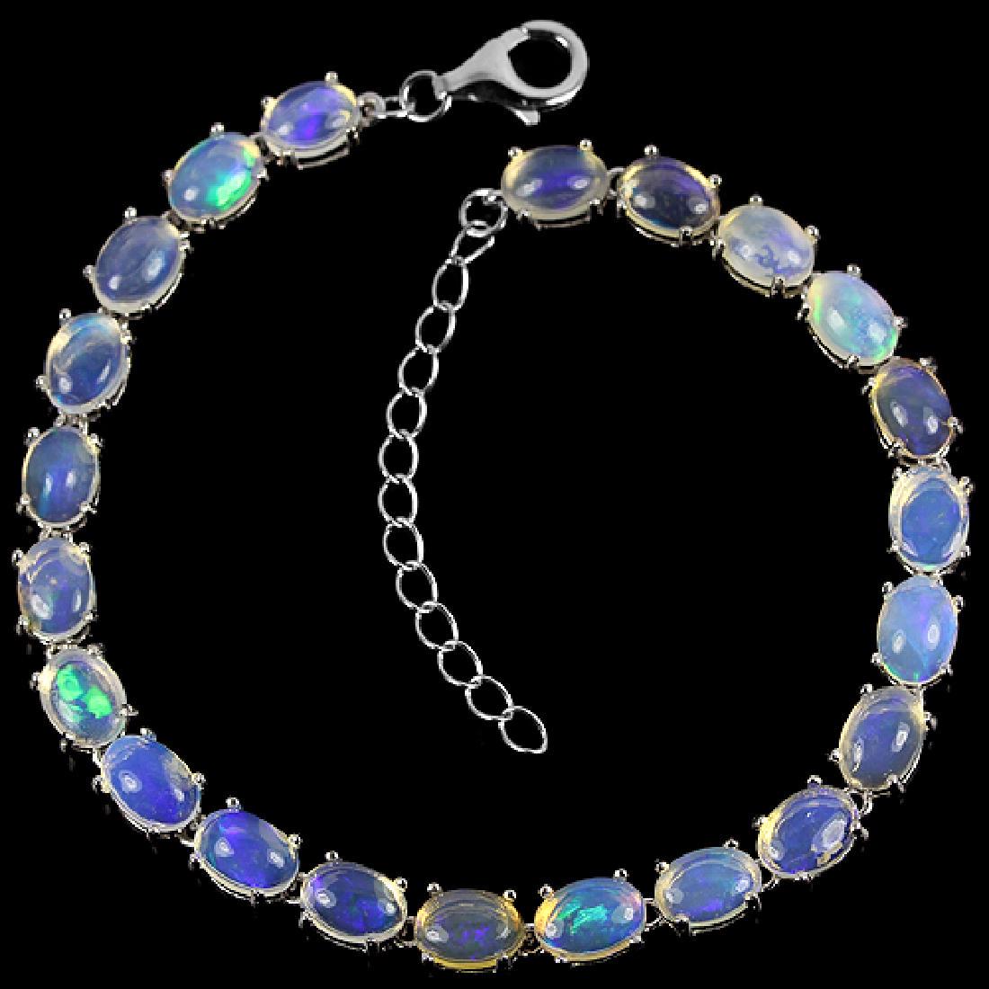 Natural White Opal 55 Carats Bracelet (1 of 3)
