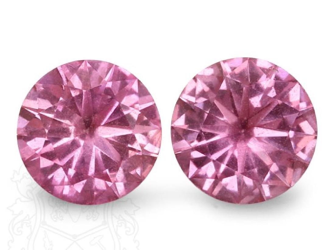 HOT PINK SAPPHIRE 3.5 MM ROUND CUT ALL NATURAL AAA