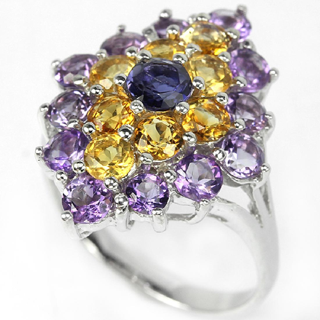 Natural Multi Gemstone Ring (1 of 1)