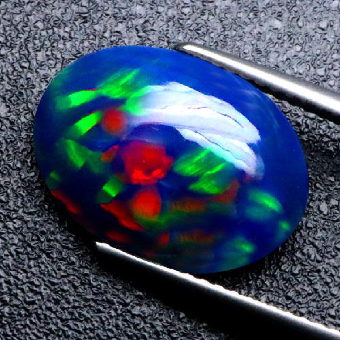 Natural Full Fire Ethopian Black 3.64 Cts Opal (1 of 1)
