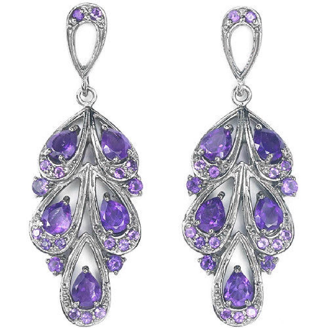 NATURAL PURPLE AMETHYST Earrings (1 of 1)