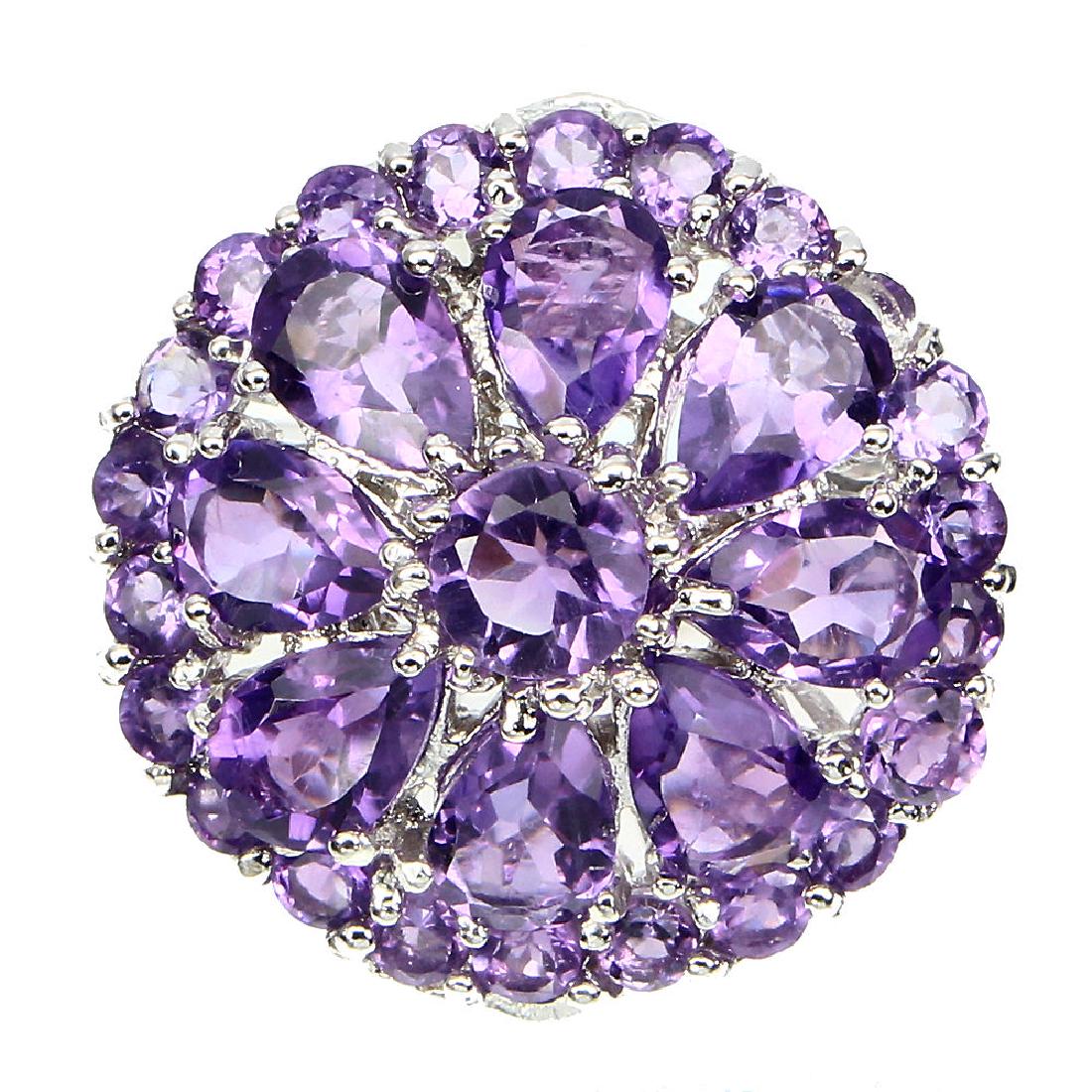 Natural Purple Amethyst 30.75 Cts Ring (1 of 2)