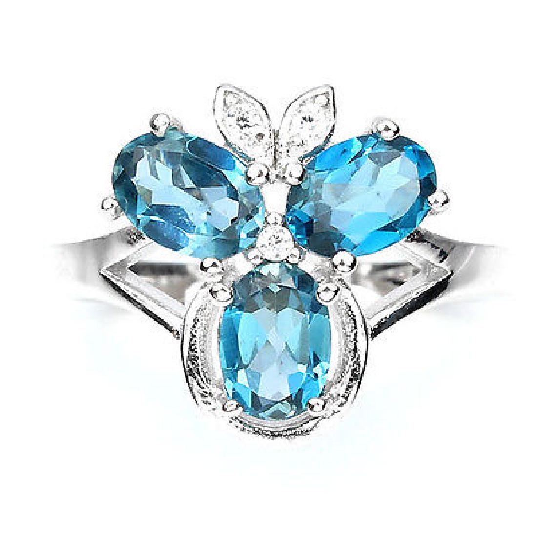Natural London Blue Topaz Ring (1 of 2)
