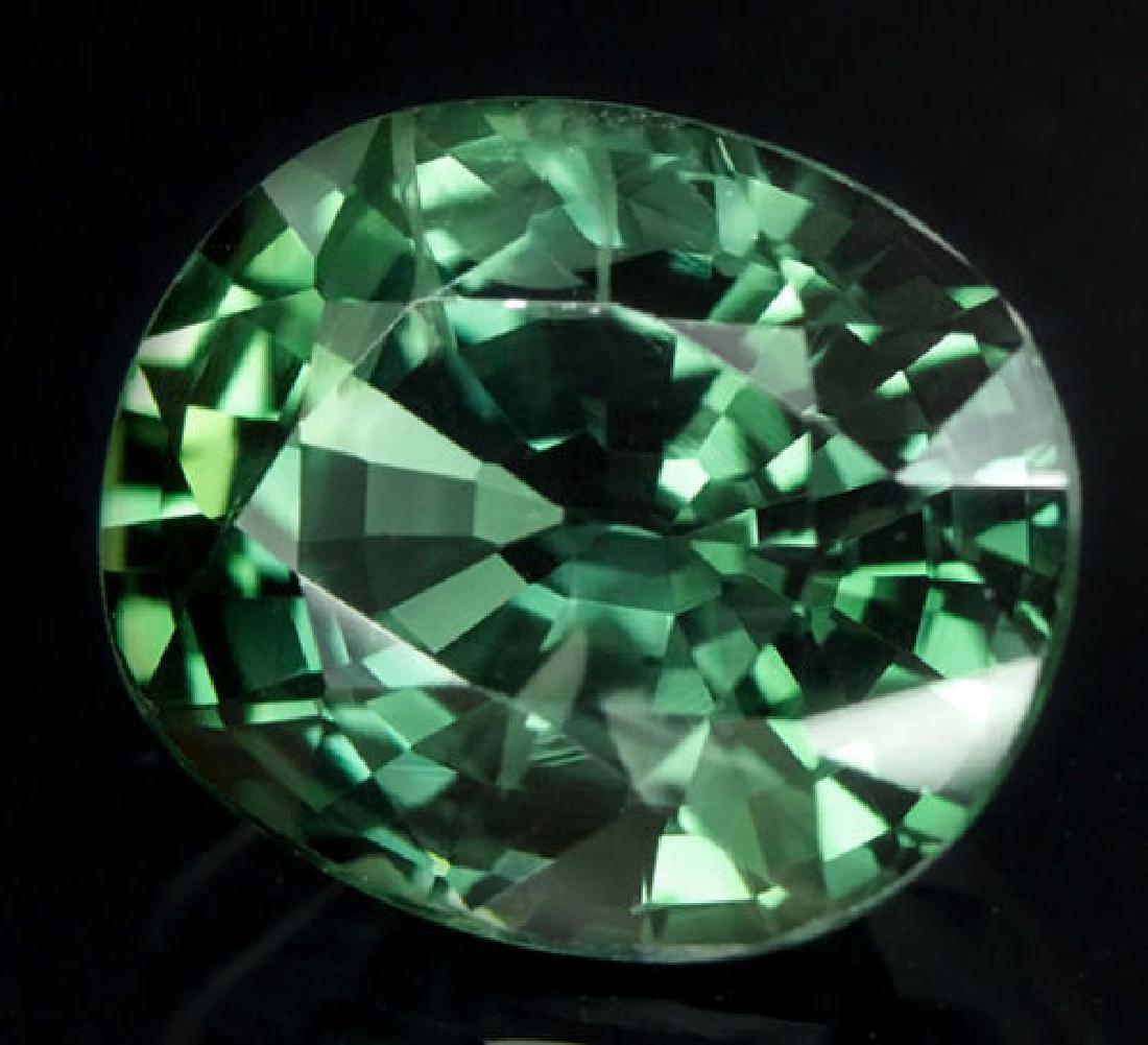 Natural Green Sapphire 2.27 Carats - Untreated - GIA (1 of 3)
