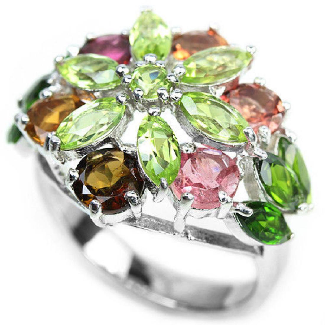 Natural Multi Gemstone Ring (1 of 1)