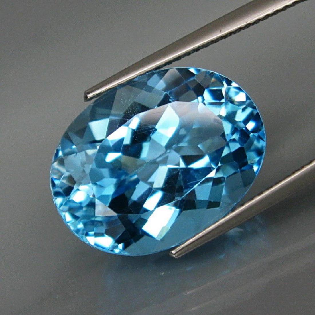 Natural Swiss Blue Topaz 17.82 Ct (1 of 1)