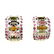 Natural Marquise Fancy Tourmaline & Ruby Earring