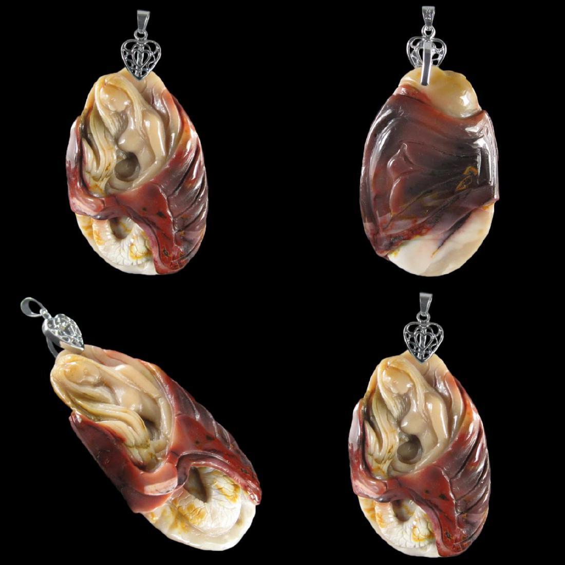 Natural Stone Hand carved Pendant (1 of 1)