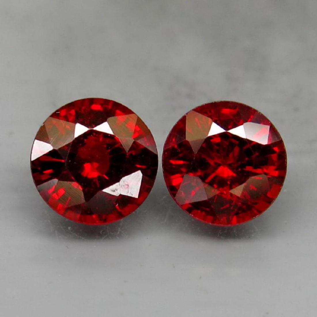 Natural Red Spessartite Garnet Pair  2.00 Ct. (1 of 1)