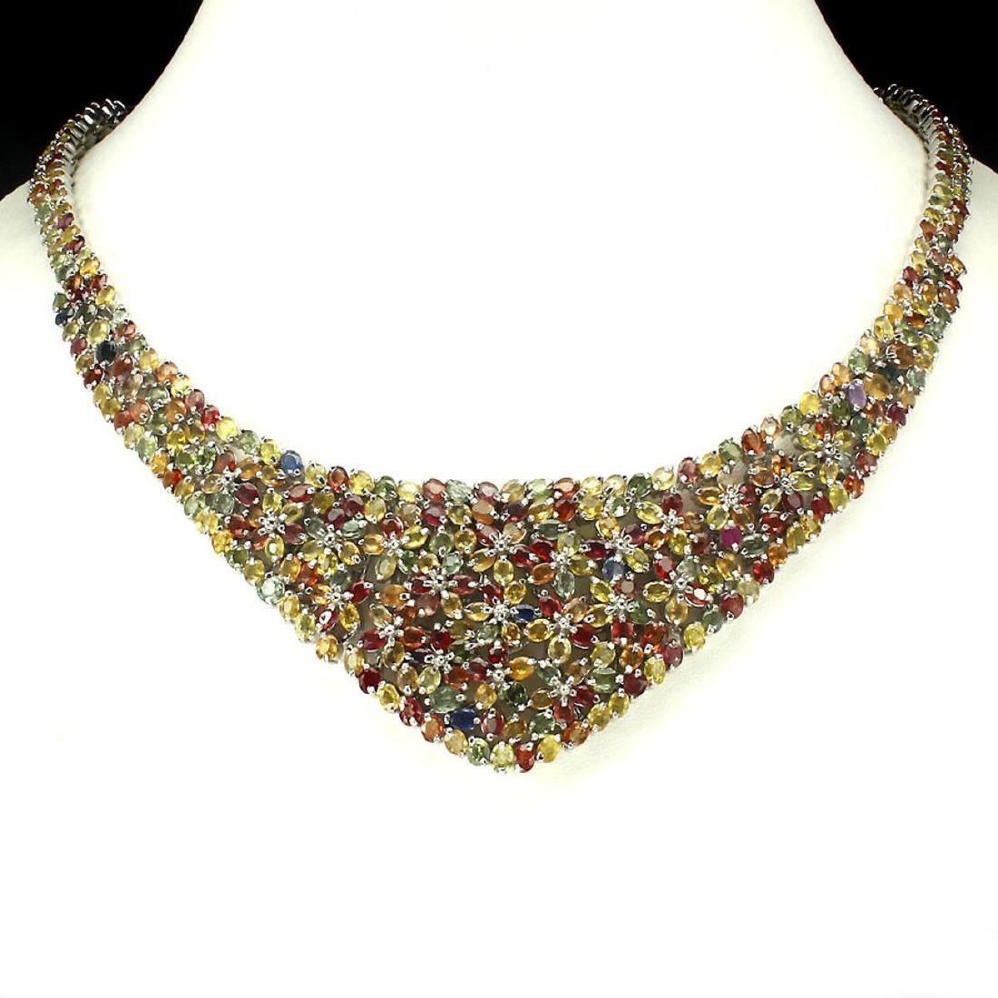 Natural Fancy Sapphire 528 Carats Necklace (1 of 3)