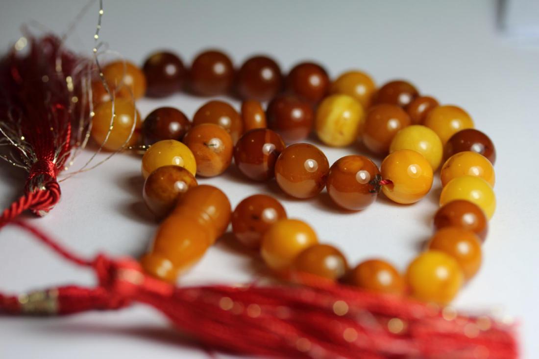 Natural Amber Islamic Prayer 33 Beads Tasbih (1 of 4)