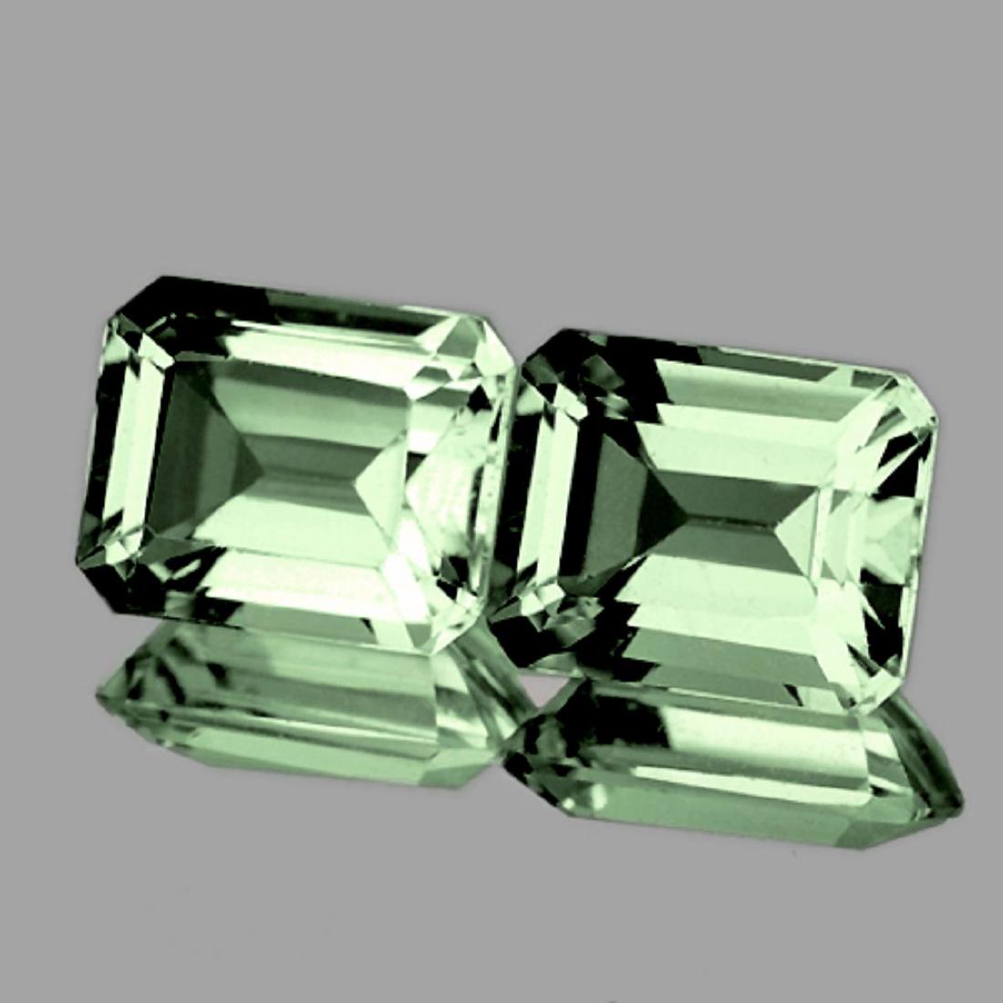 Natural Green Amethyst Pair 10x8 MM - FL (1 of 1)