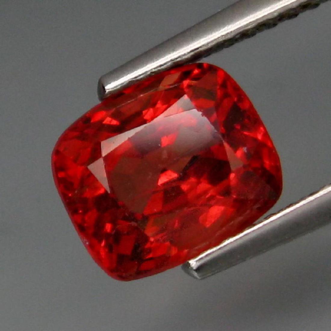 Natural Imperial Padparadsha Spinel 2.05 Carats: SpinelSHAPE :Classic Cushion;WEIGHT :2.05 Ct.;SIZE :7.5 X 6.5 X 4.8 Mm.;QUANTITY :1 Piece;COLOR :Imperial Padparadsha;CLARITY :Si;LUSTER :Superior;ORIGIN :Tanzania;TREATMENT :None;HARDNESS :8;