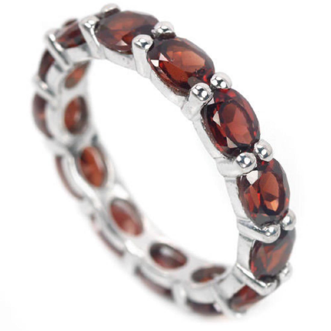 NATURAL AAA DARK ORANGE RED GARNET Ring (1 of 1)