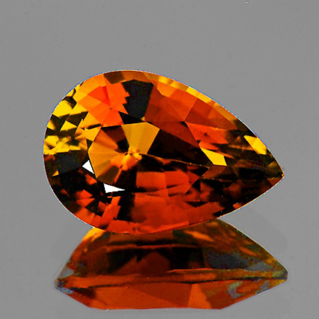 Natural Vivid Orange Tourmaline 9x7 MM - FL (1 of 1)