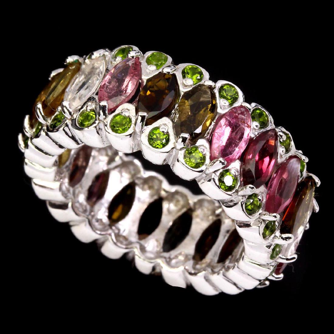 Natural Fancy Tourmaline Chrome Diopside Ring (1 of 1)