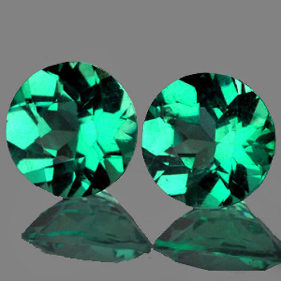 Natural Paraiba Green Blue Apatite Pair 5.70 MM - VVS (1 of 1)