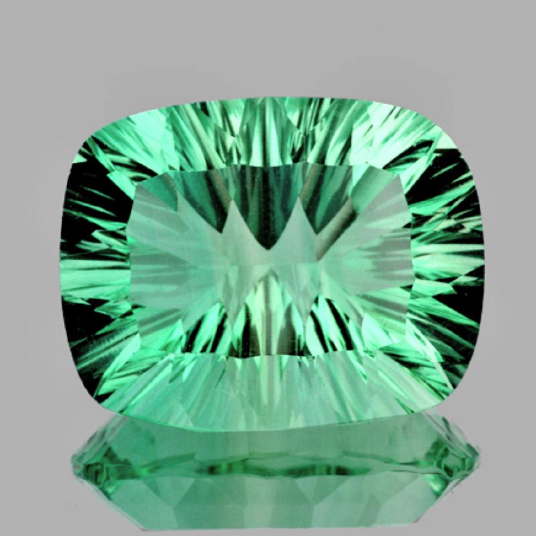 Natural ConCave Cut AAA Paraiba Green Blue Fluorite (1 of 1)