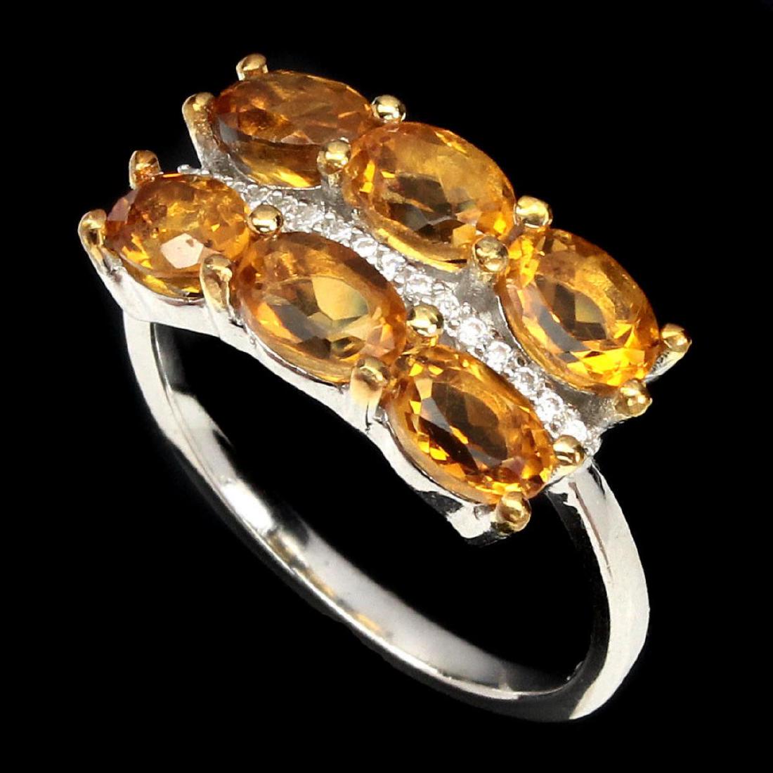 Natural Top Rich Yellow Citrine Ring (1 of 2)