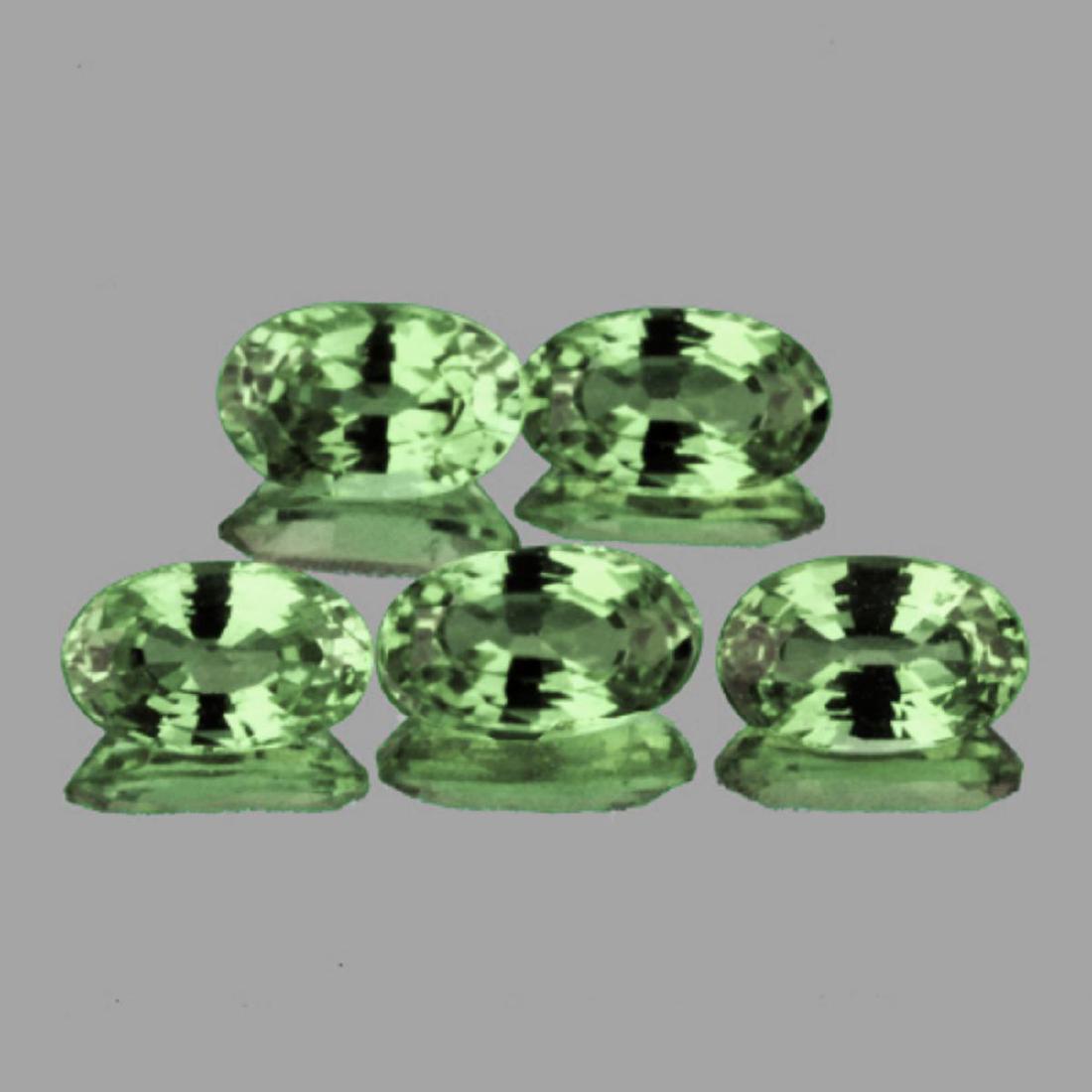 Natural Green Sapphire (5 Pcs) 5x3.5 MM - FL (1 of 1)