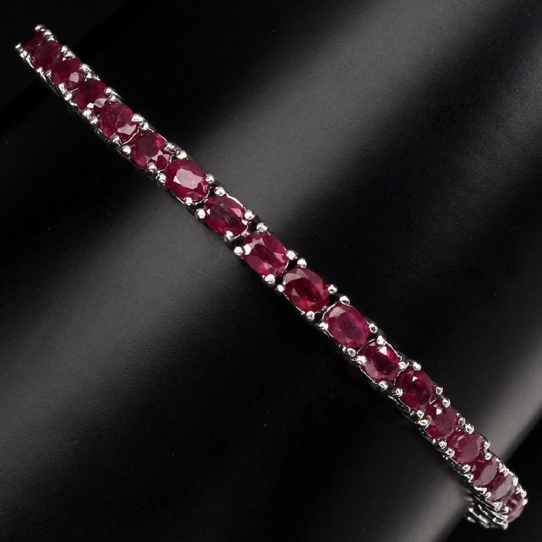 Natural Top Blood Red Ruby Bracelet (1 of 3)