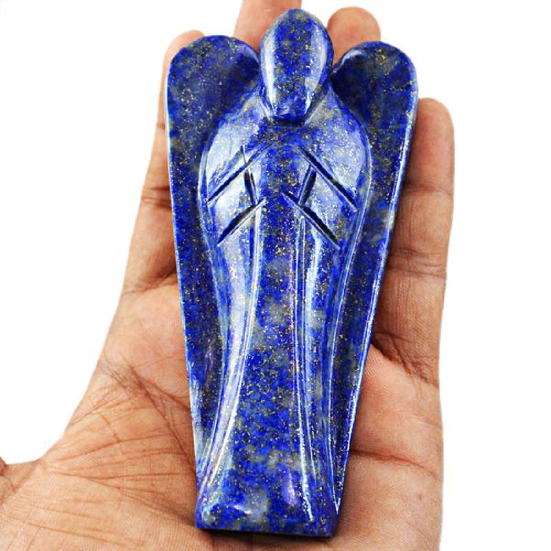 HAND CARVED LARGE 775 CT CERTIFIED  BLUE LAPIS HEALING (1 of 2)