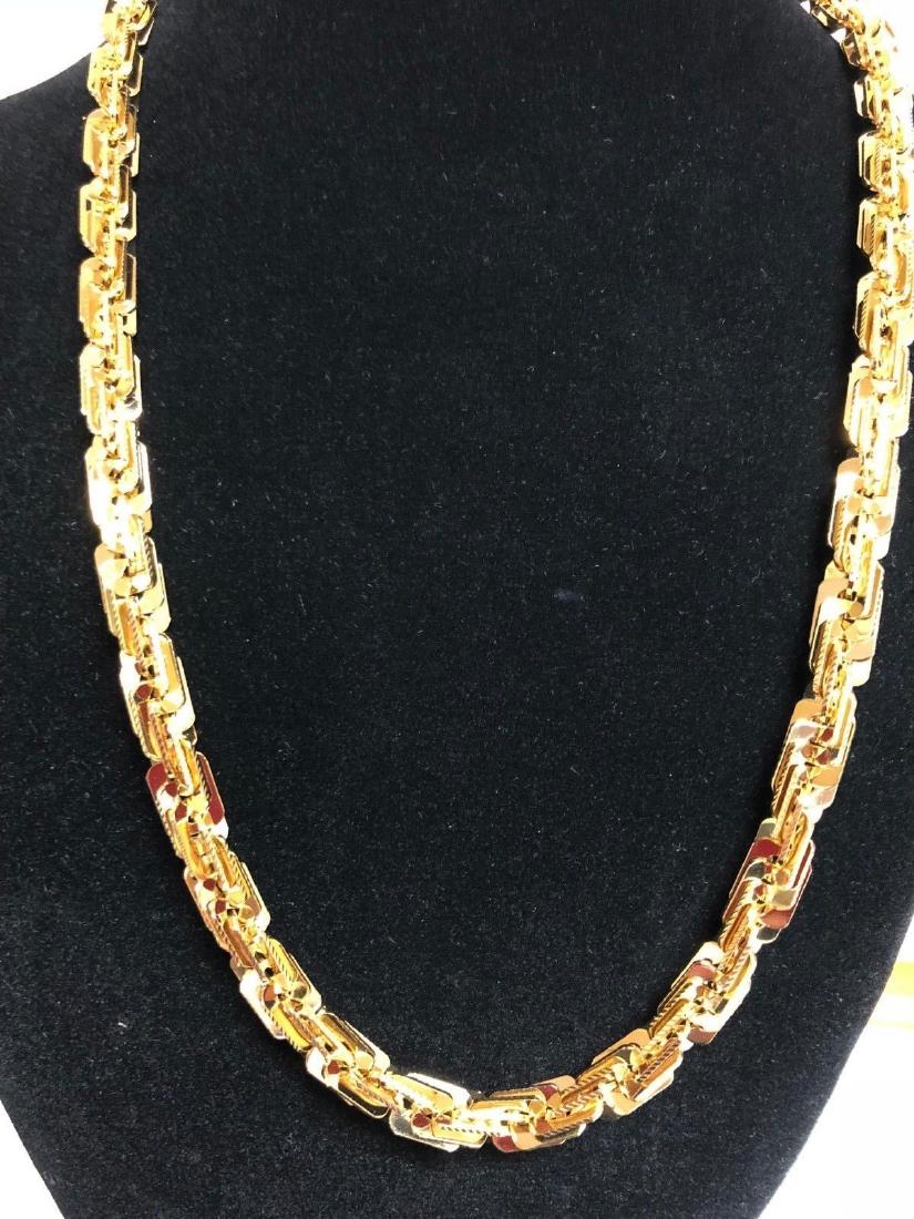 Huge 100 Gram 14 Kt Gold Plated Rope Chain