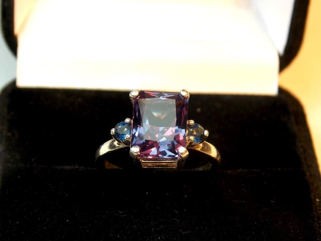 5.20 CT RUSSIAN ALEXANDRITE LAB CREATED RING (1 of 5)