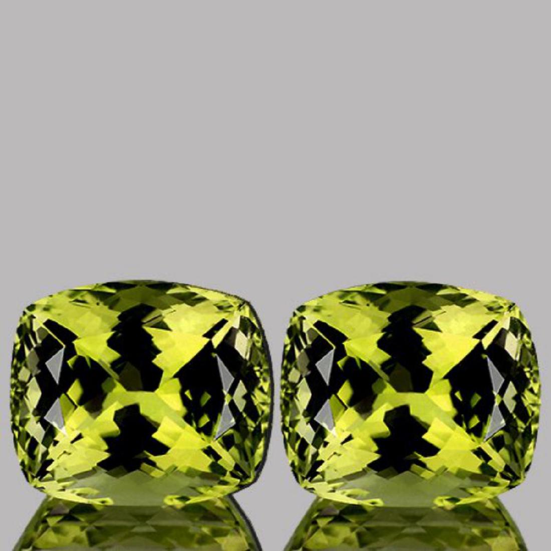 Natural Green Gold Lemon Quartz Pair 11.36 Ct - FL: Natural Green Gold Lemon Quartz Pair 11.36 Ct - FL...size 12.50x10.50 MM....QUANTITY : 2 pieces (Perfect Matching Pair) COLOR : Green Gold AAA COLOR CLARITY : Flawless-VVS1 AAA Grade ORIGIN : Brazil H