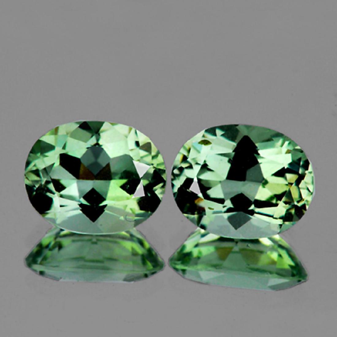 Natural Light Green Tea Amethyst Pair 11x9 MM - FL (1 of 1)